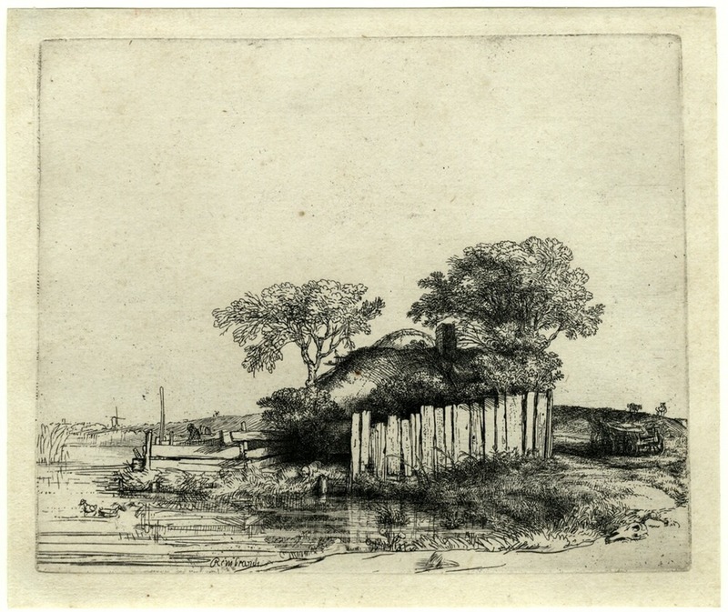 Cottage with a white Paling