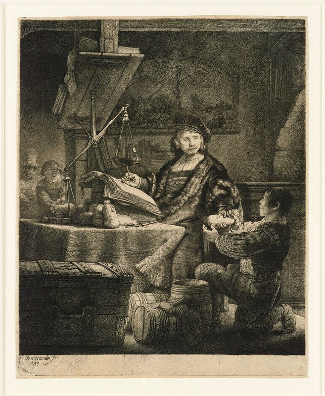 Portrait of Jan Uytenbogaert, 'The Goldweigher'