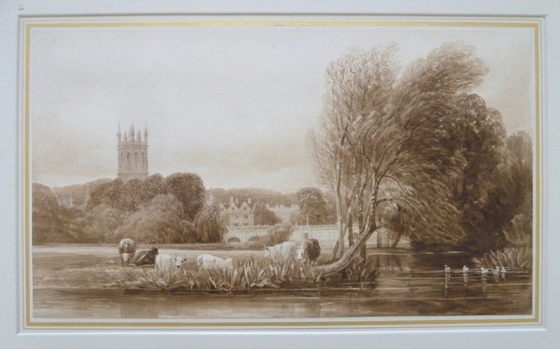 Magdalen Tower and Bridge from the Cherwell