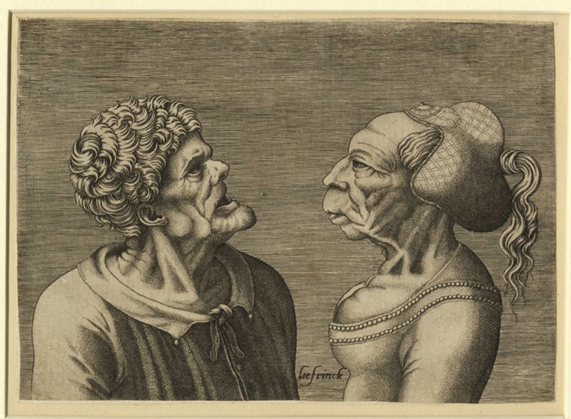 Two Grotesque Heads