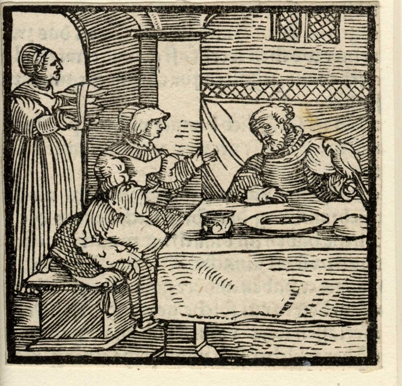 The Marchesa of Monferrato tempting the king of France with poultry-dishes