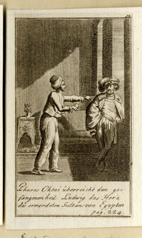 Phares Oktai presents the captive Heil Ludwig with the heart of the murdered Sultan of Egypt, copy