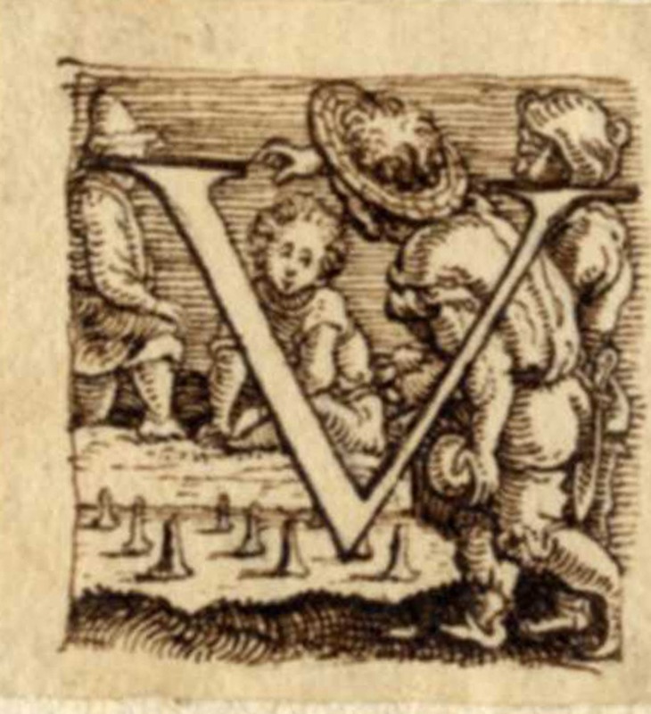Initial alphabet letter V