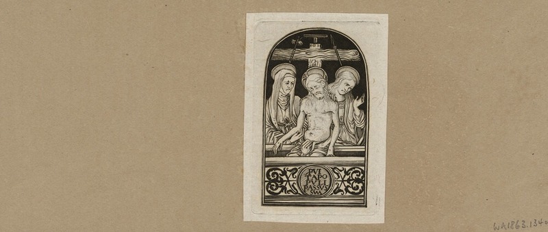 The Dead Body of Christ, supported in the Sepulchre by the Madonna and Mary Magdalen