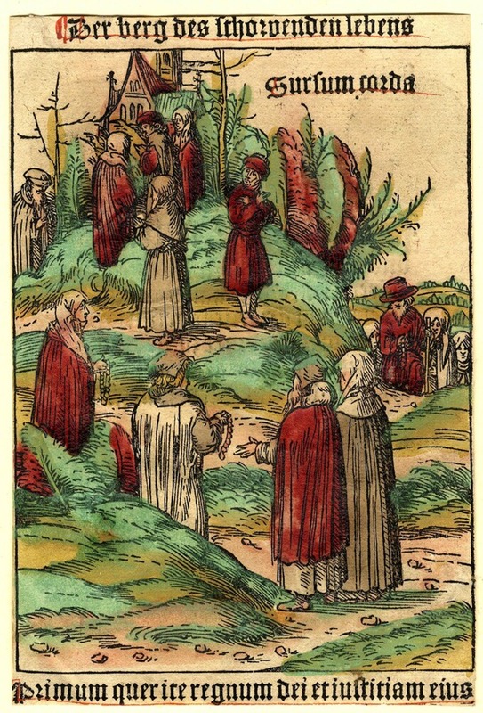 Pilgrims mounting a hill