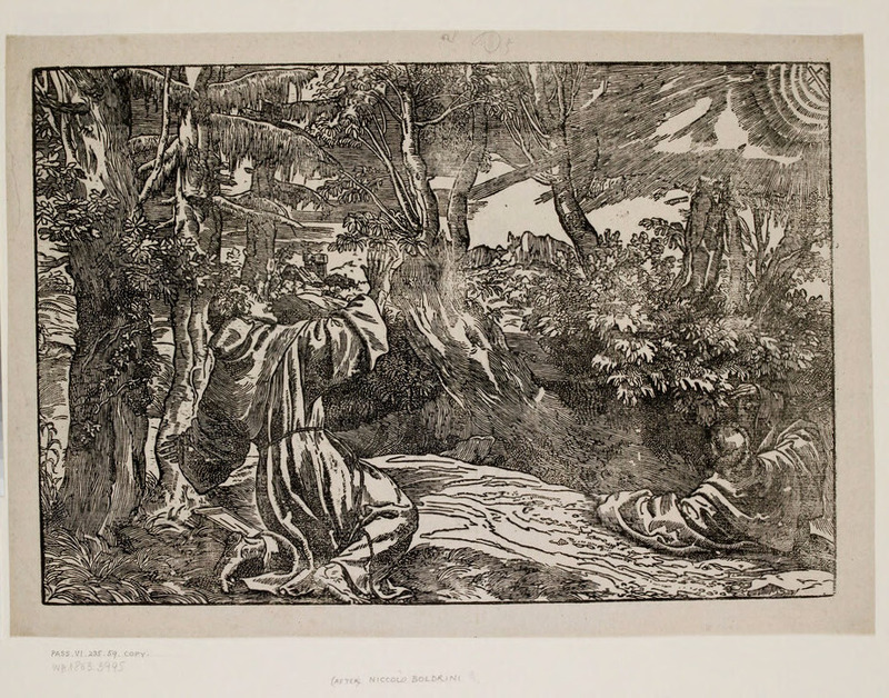 St Francis receiving the Stigmata