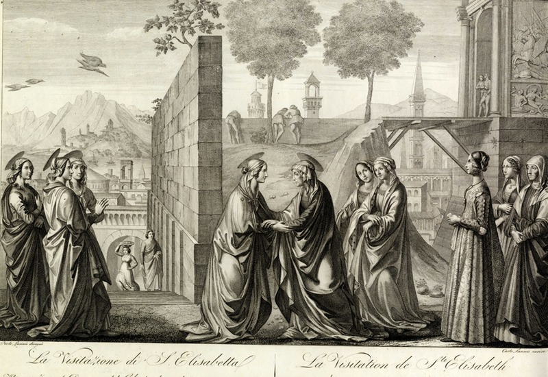 Plate 19: The Visitation of St Elizabeth from 'Affreschi celebri del XIV e XV secolo'