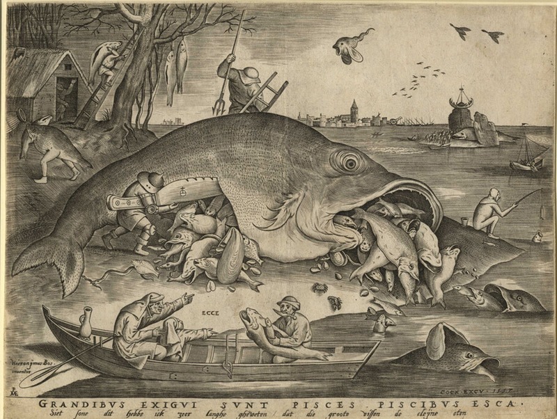 The big fish eat the little fish