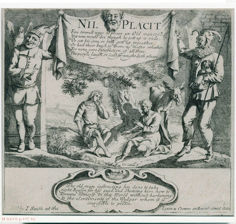 Frontispiece to the Story of the father, son and donkey