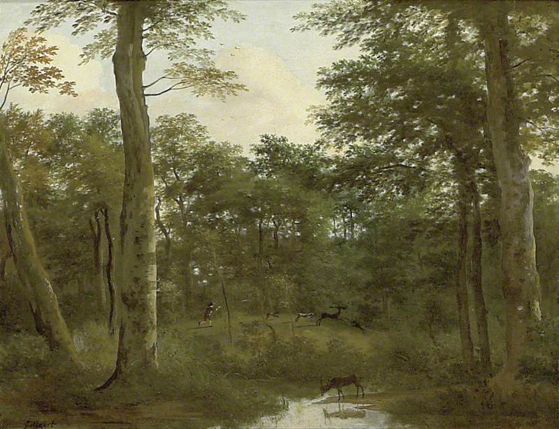 A Stag Hunt in a Wood