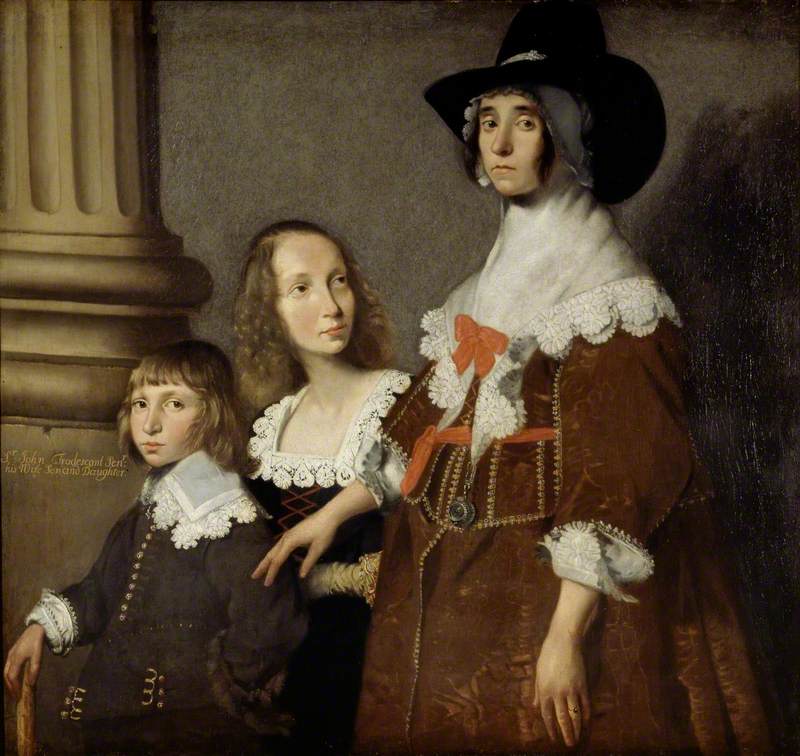 Hester Tradescant and her Stepchildren, John and Frances