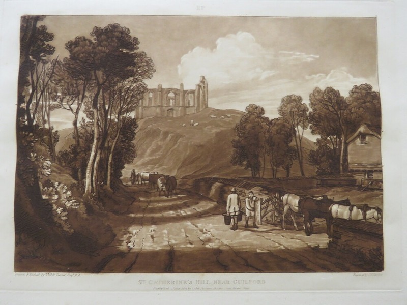 St Catherine's Hill near Guildford, from the Liber Studiorum