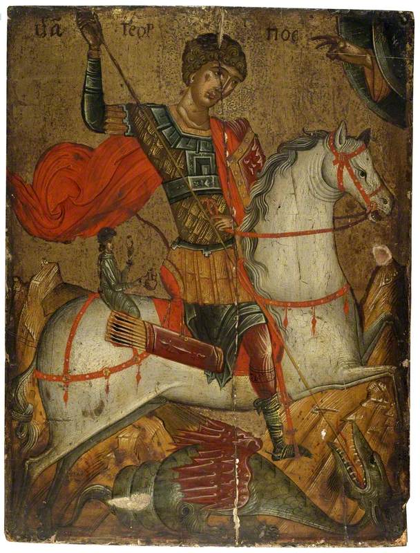 saint george and the dragon icon