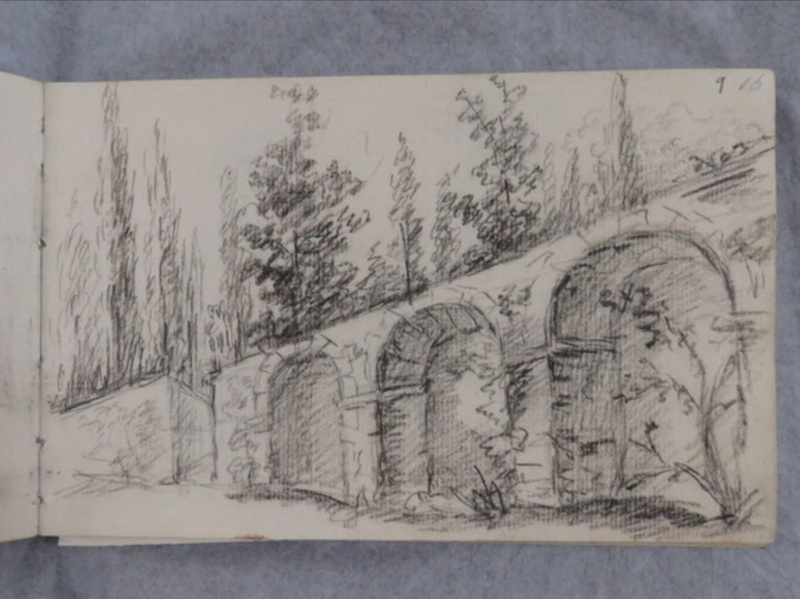 A view of the arches in Boboli Gardens