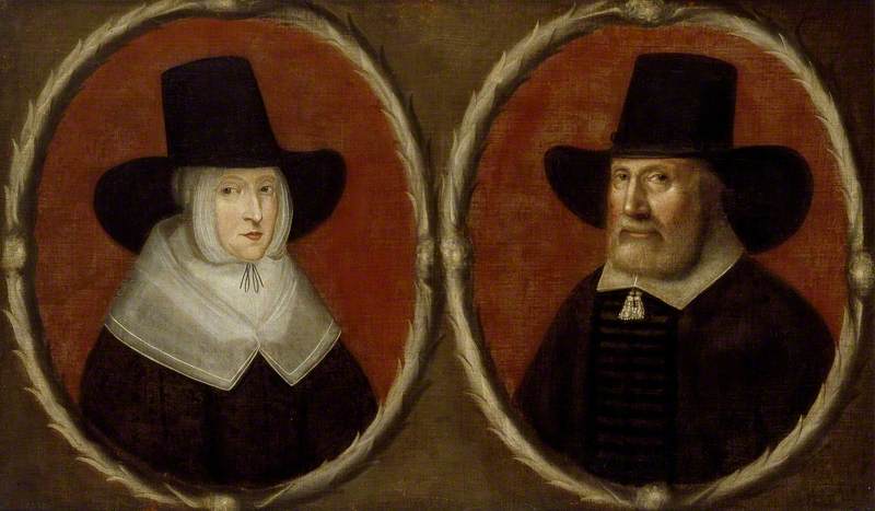 Portrait of a Couple, said to be John Tradescant the Elder and his Wife Elizabeth