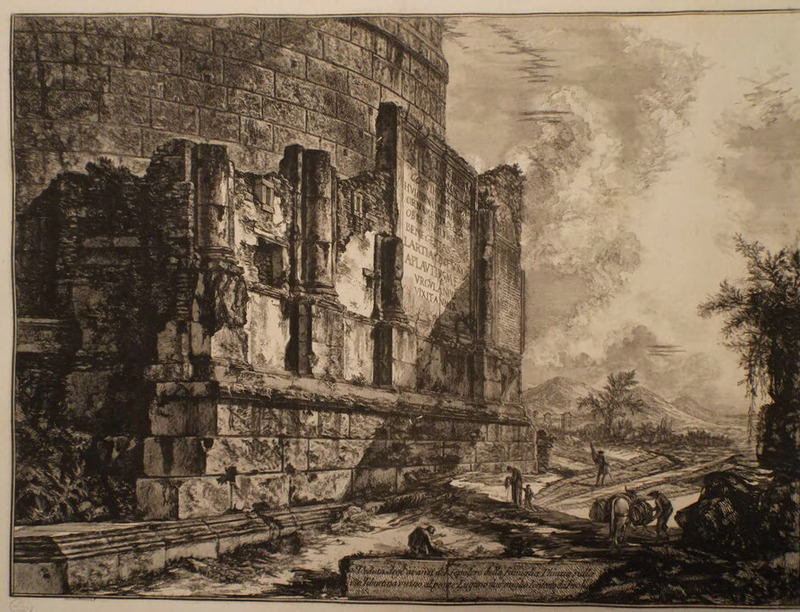 View of the Tomb of the Plautii (inscribed)