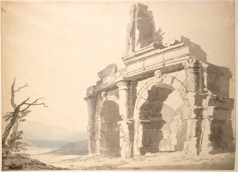 The Entrance to the Amphitheatre at Capua
