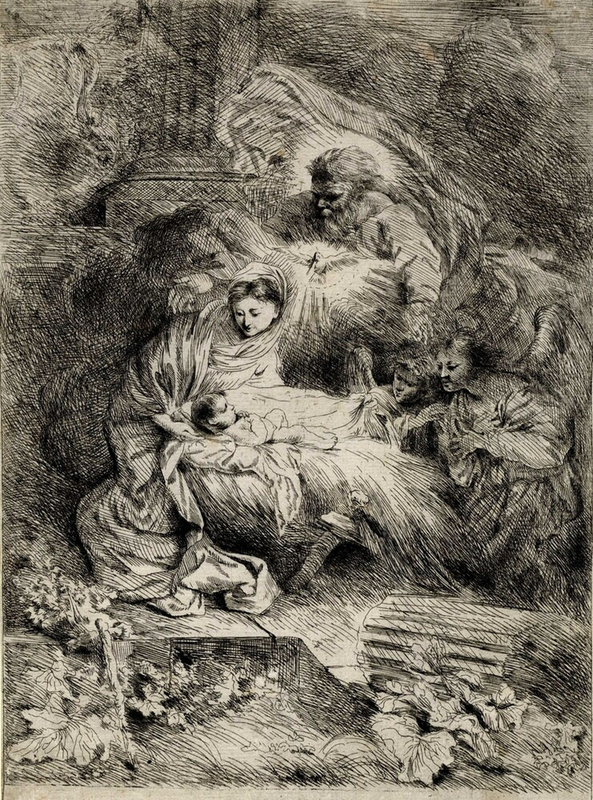The Nativity with God the Father and the Holy Spirit