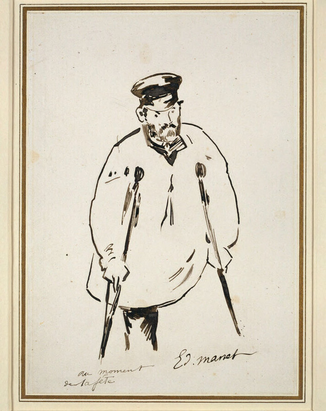 A man on crutches
