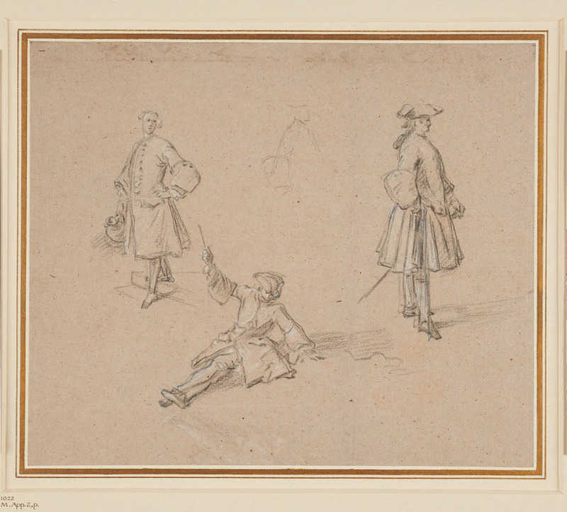 Sheet of figure studies