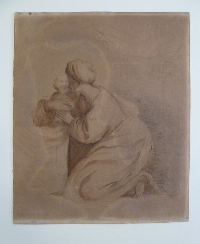 A Mother and Child, after Guercino