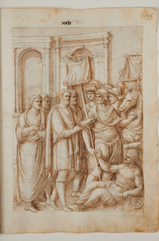 Recto: Marcus Aurelius departing (or Profectio) (Arch of Constantine)
Verso: Marcus Aurelius distributing money (or Liberalitas) (Arch of Constantine)