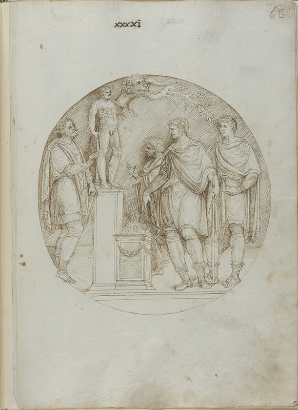 Recto: A scene of sacrifice (Arch of Constantine)
Verso: A boar hunt (Arch of Constantine)