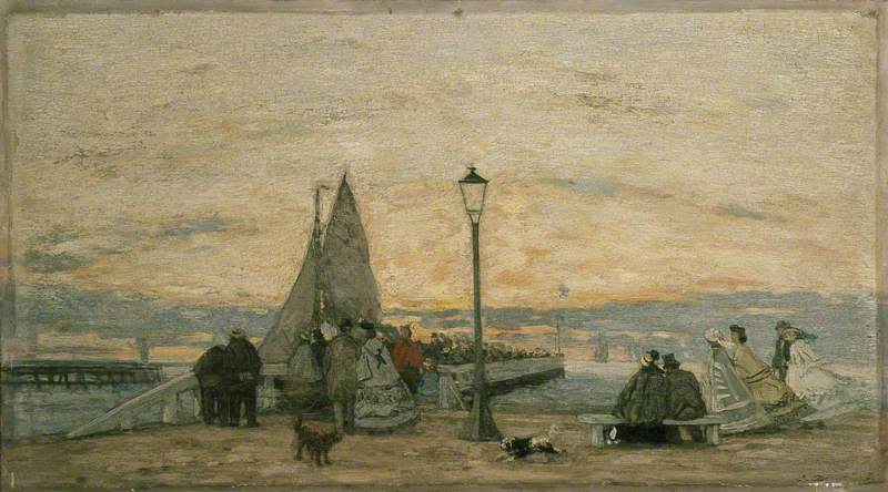 The Jetty at Trouville: Sunset