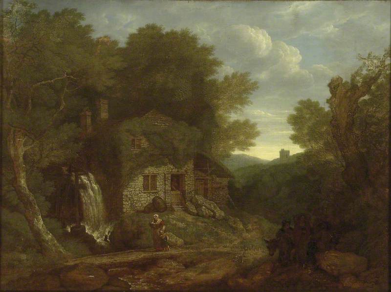 Landscape: Houses at the Edge of a Wood