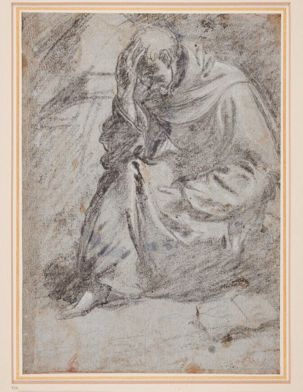 Seated Monk in meditation