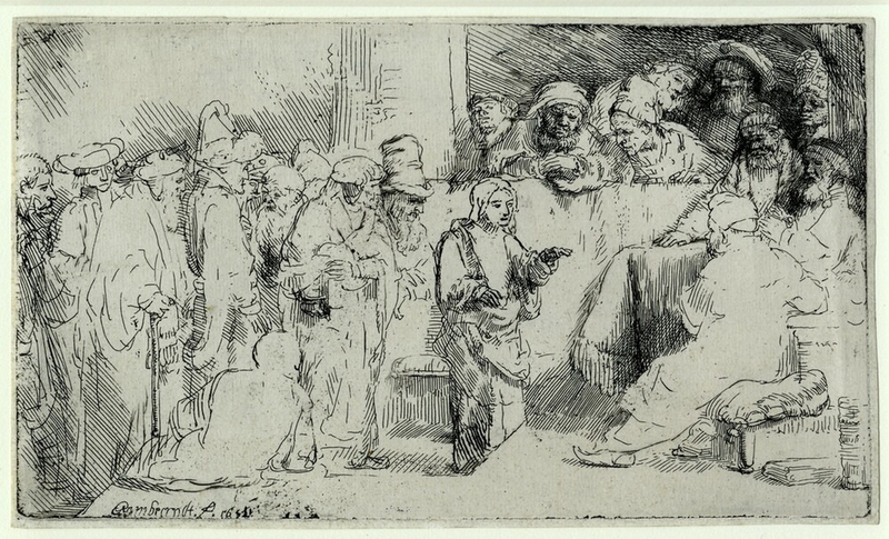 Christ disputing with the Doctors: a sketch (Luke 2:42-51)