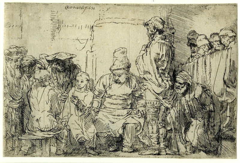 Christ seated disputing with the Doctors (Luke 2:42-51)