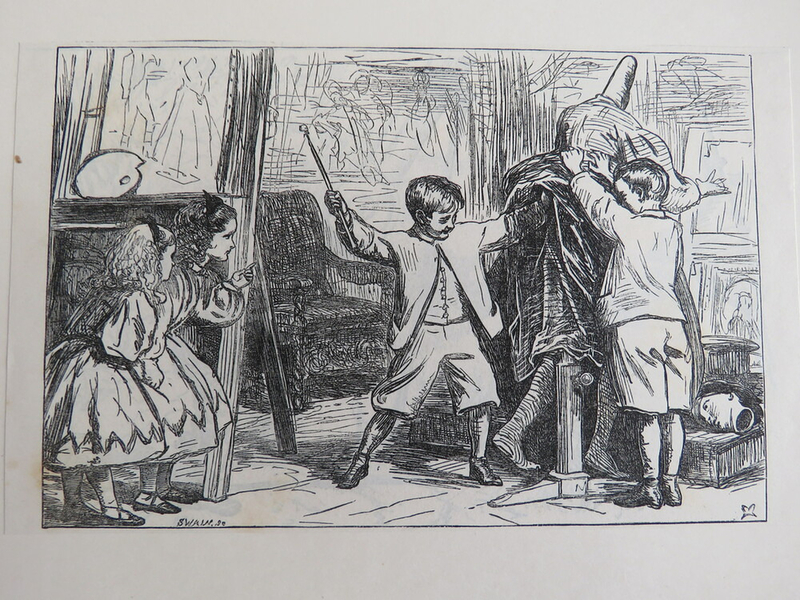 Mr. VANDYKE BROWN, having left the Dress on the Lay Figure carefully arranged, goes out for his usual Exercise, and this is howAdvantage of his Absence