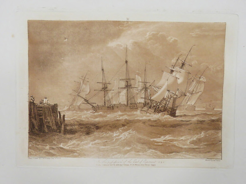Ships in a Breeze from the Liber Studiorum