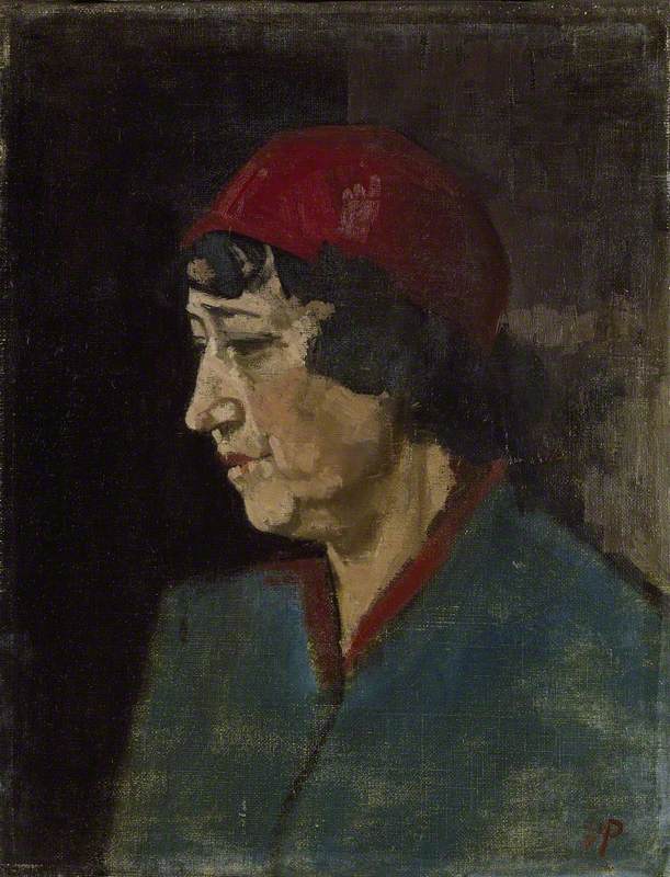 Woman in a red Hat