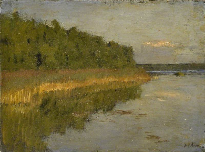 Copse by a Lake (Autumn)