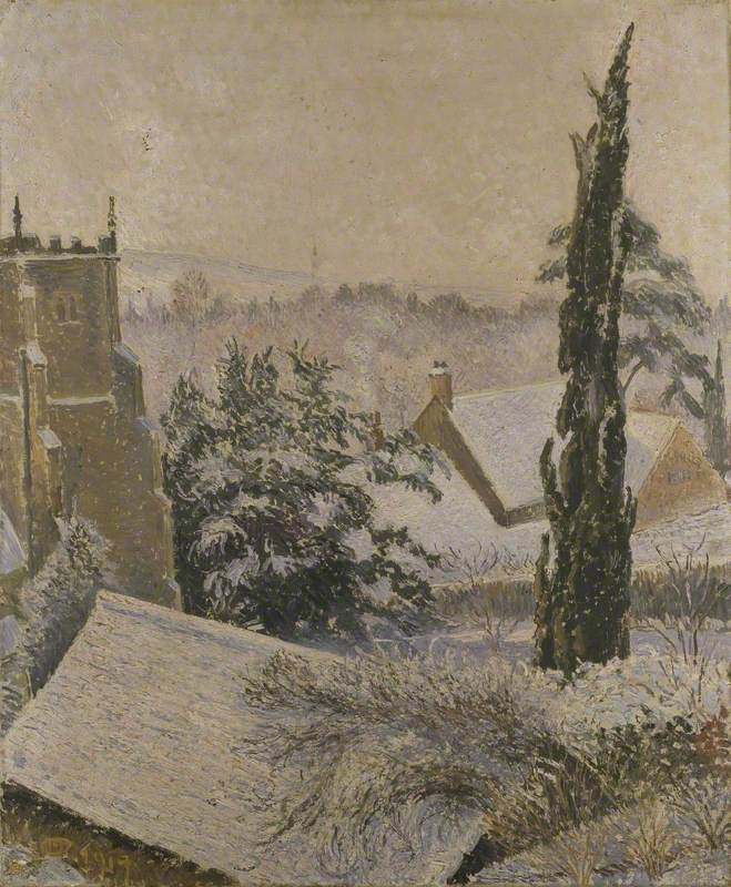 East Knoyle Church: Snow