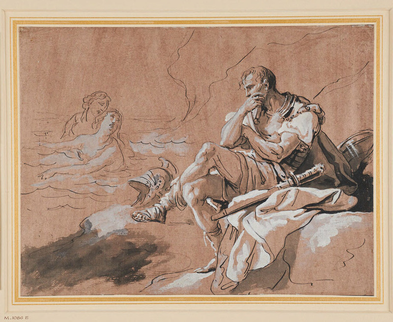 Achilles consoled by Thetis