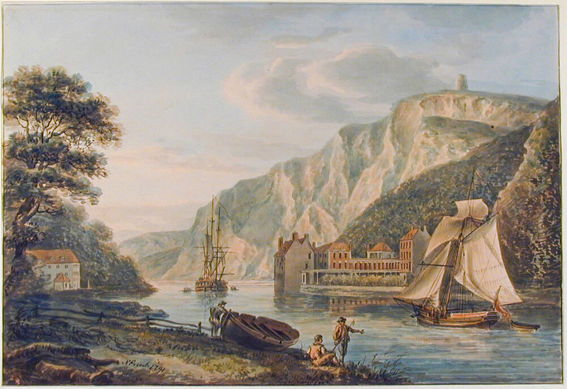 The Hotwells with St Vincents Rock from Rownham Ferry