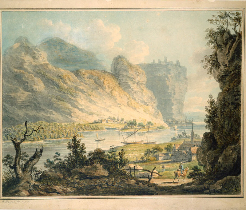 View on the Rhine between Remagen and Andernach