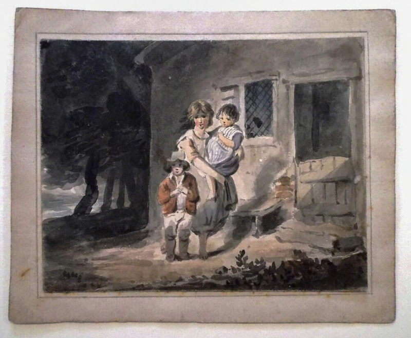 Rustic Scene with a peasant Family