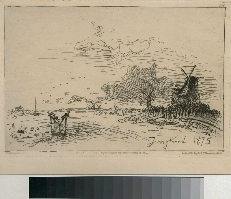Canal de Hollande près de Rotterdam (Hiver)