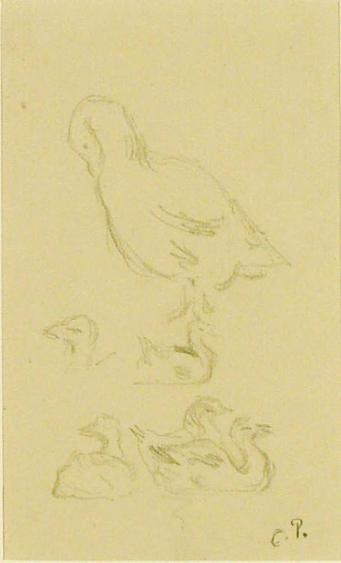 Recto: Studies of Ducks
Verso: Mother holding a Baby