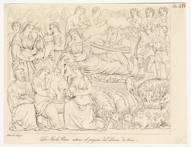 Di Nicola Pisano intorno al pergamo del Duomo di Siena