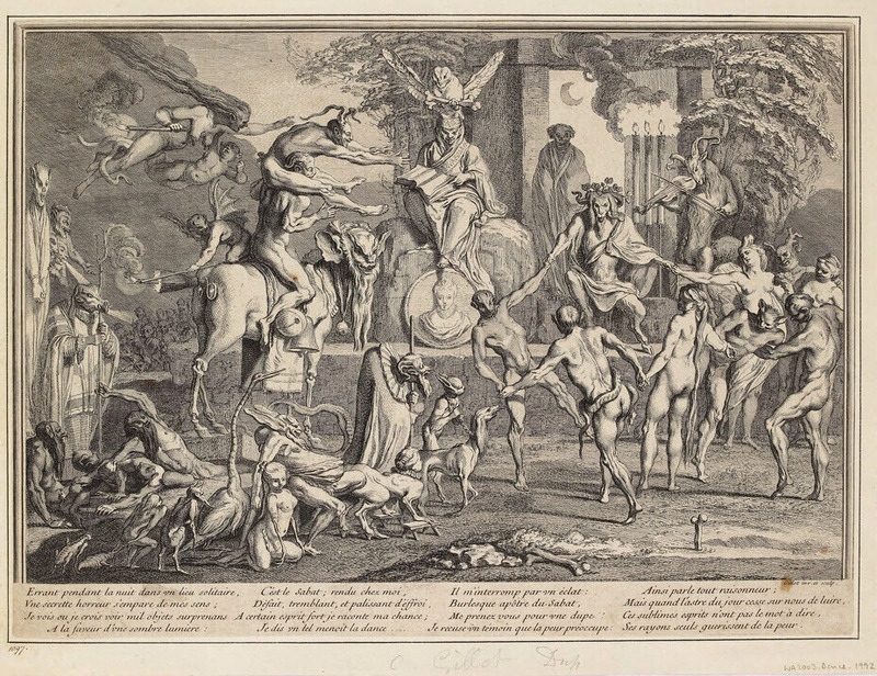 Witches' Sabbath at night