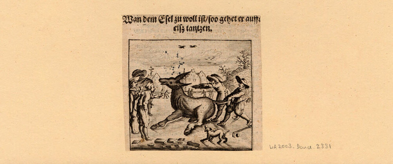 Wann dem Esel zu wohl ist, so geht er auf's Eis tanzen