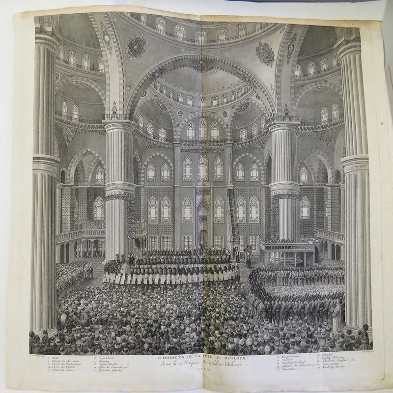 Celebration of the feast of Mewloud in the Mosque of Sultan Ahmed in Constantinople