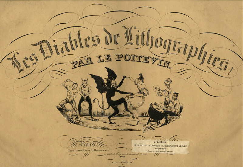 Title-page to Les Diables de Lithographies!