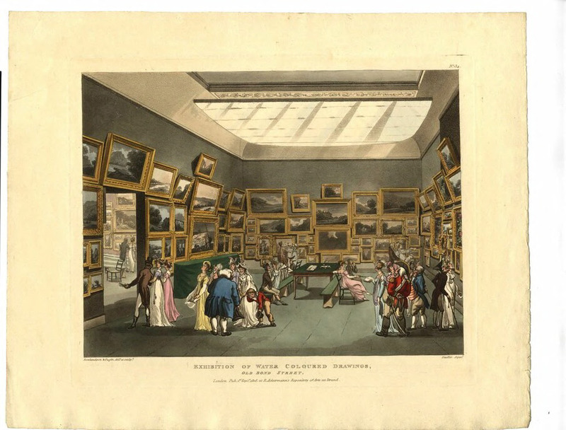 Exhibition of water coloured drawings, Old Bond Street