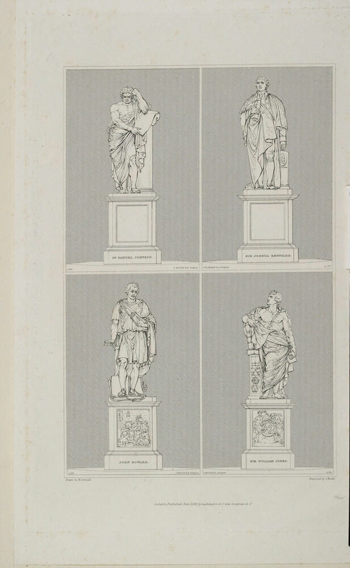 Monuments to Samuel Johnson, Joshua Reynolds, John Howard and Sir William Jones